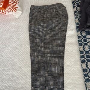 Boden Blue and Gold Textured pants